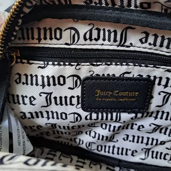 Juicy Couture Black Heritage Crossbody Camera Bag NWT - Picture 6 of 9